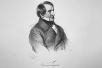 A lithograph by Austrian painter Adolf Dauthage depicts Joseph von Hammer-Purgstall, 1852.