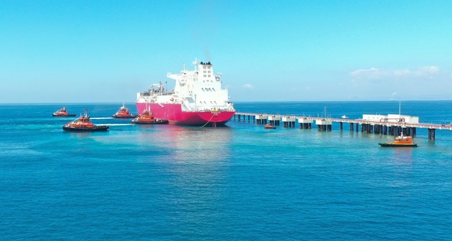 سفينة أرطغرل غازي تصل إلى ميناء دورتيول في هطاي، تركيا، 22 أبريل 2021 الأناضول