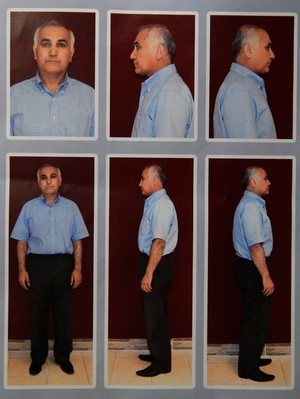 Mugshots of Öksüz taken during detention in Ankara's Kazan district on July 16 before his release.