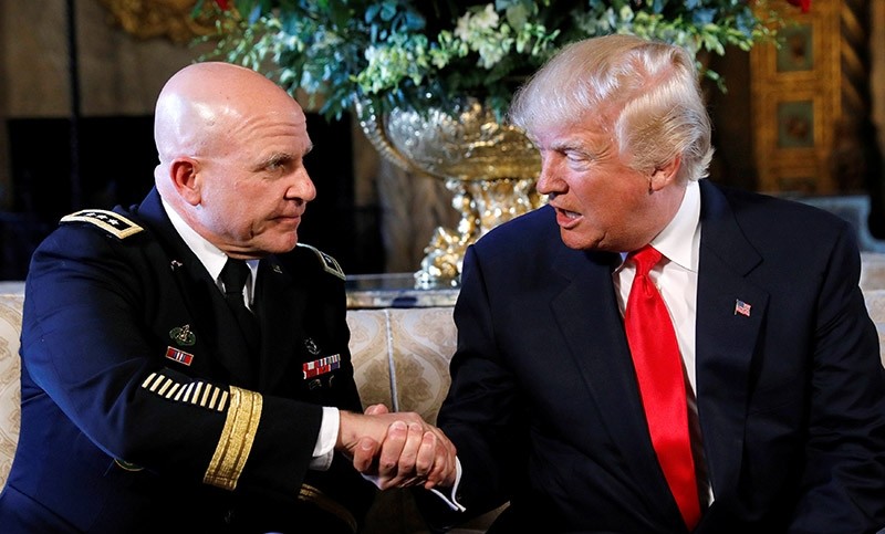 U.S. President Donald Trump shakes hands with his National Security Adviser Army Lt. Gen. H.R. McMaster. (Reuters Archive Photo)