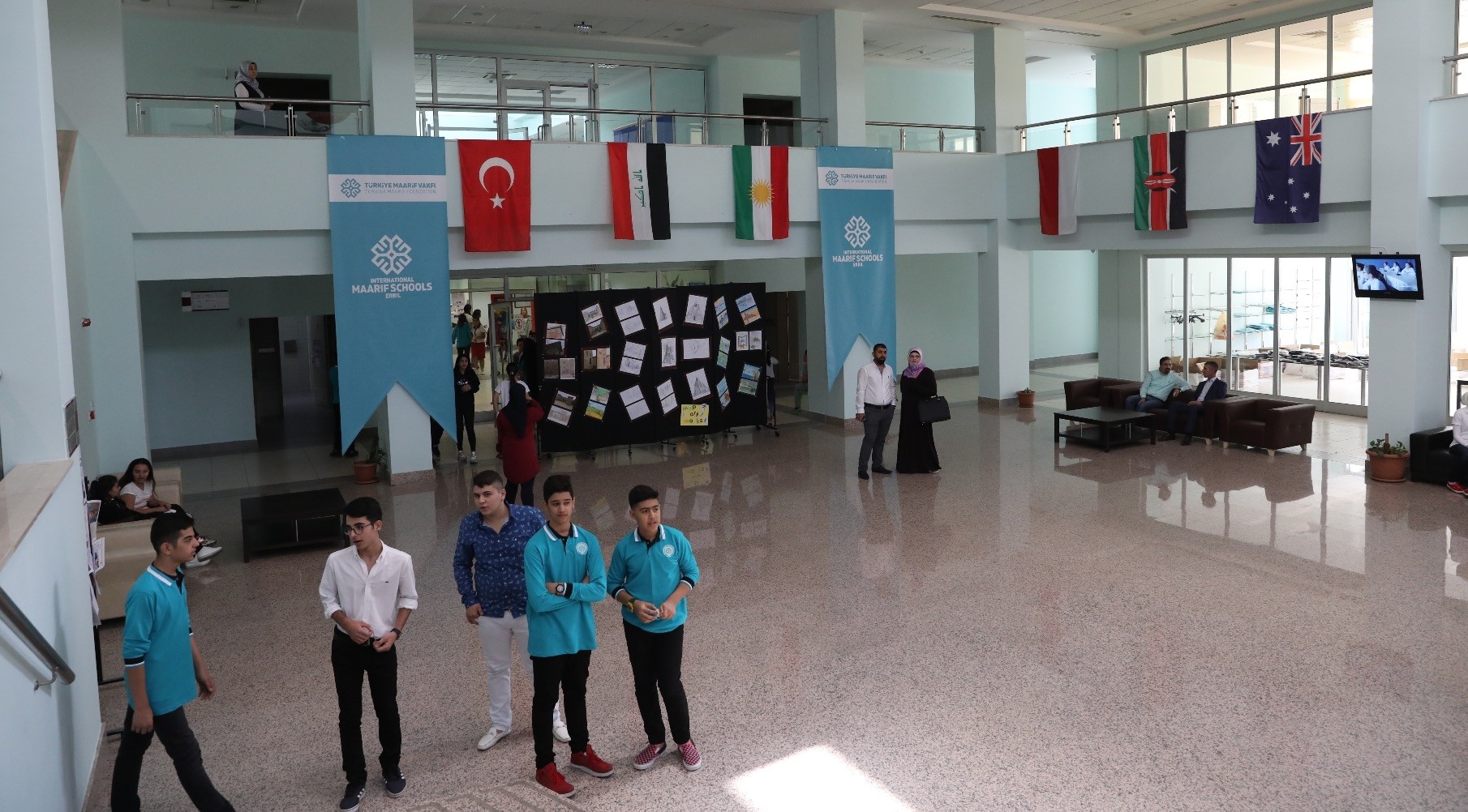 With 500 students, the Maarif International School has quickly become one of the most prominent schools in Irbil, thanks to the great interest shown by the local people.
