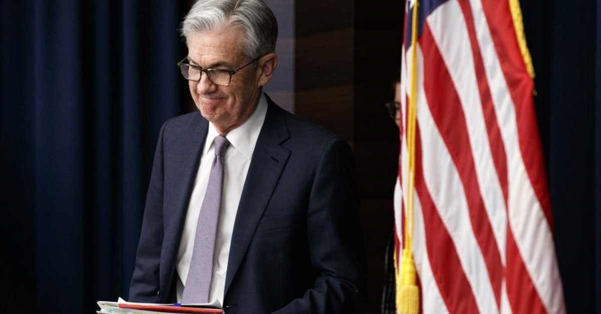 Federal Reserve Chair Jerome Powell arrives to speak at a news conference after the Federal Open Market Committee meeting, Wednesday, Dec. 11, 2019, in Washington. (AP Photo)