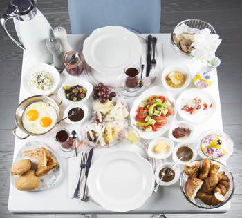 Breakfast is particularly enjoyable at Bir Varmış Bir Yokmuş. 