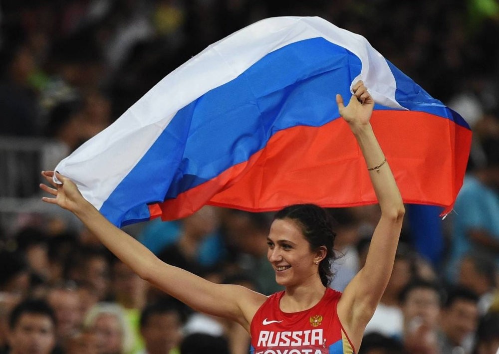 Reigning world high jump champion Maria Lasitskene says she wants to block out the whole doping controversy.