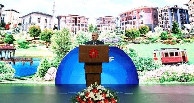 أردوغان في خطاب ألقاه خلال مشاركته في حفل تعريف بالمشروع السكني في المجمع الرئاسي بالعاصمة أنقرة 13 سبتمبر/ أيلول 2022 الأناضول