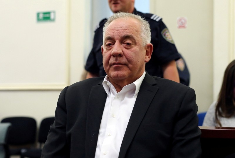 Former Croatian Prime Minister Ivo Sanader is seen at a court during announcing a verdict in Zagreb, Croatia October 22, 2018. (Reuters Photo)