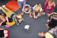 In the new interactive toy museum, children will learn while playing with their peers.