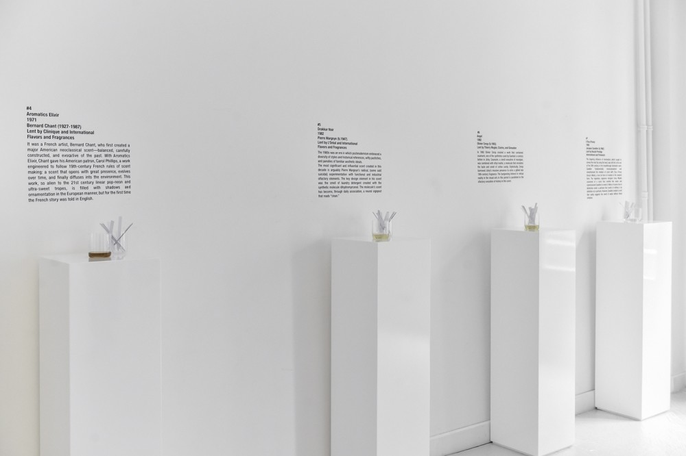 Visitors set out to discover if scent can be art at the exhibition that offers up 12 famous scents, including Ernest Beaux's Chanel No. 5, Aime Guerlain's Jicky, Bernard Chant's Aromatics Elixir and Olivier Cresp's Light Blue.