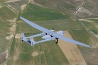 Developed by Turkish Aerospace Industries (TAI), the new unmanned aerial vehicle Aksungur will enter the inventory of the Turkish military in January 2020. (AA Photo)