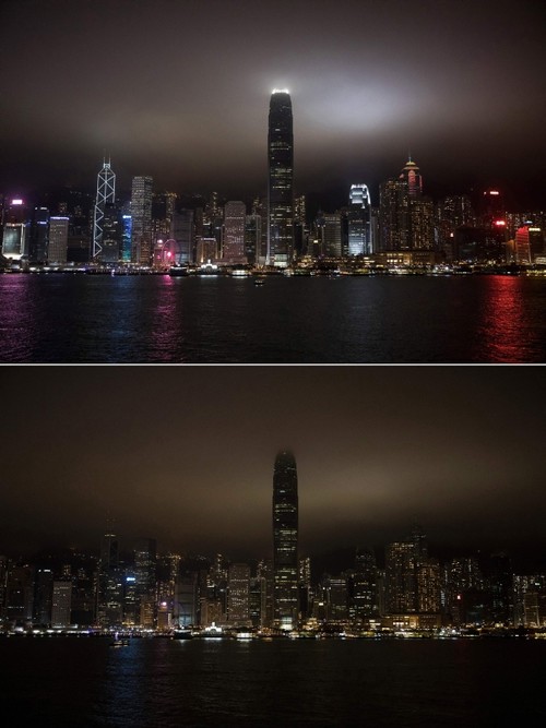 Cities around the world turn off lights to mark Earth Hour