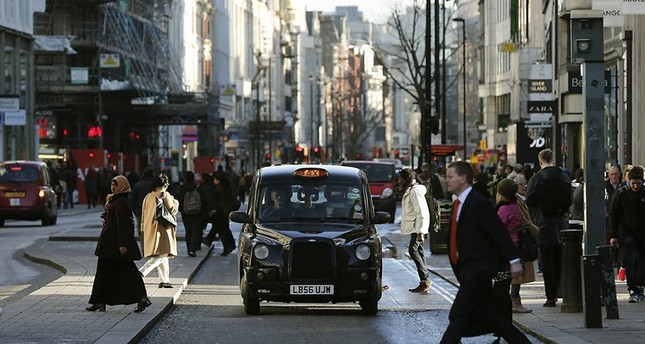A taxi travels along Oxford Street during a bus strike in London January 13, 2015 (Reuters File Photo)