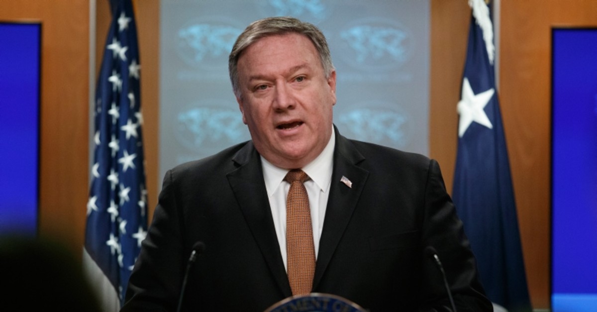 Secretary of State Mike Pompeo speaks during a news conference at the State Department, Friday, March 15, 2019 in Washington. (AP Photo)
