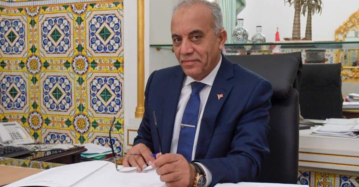 Tunisia's Prime Minister-designate Habib Jemli is pictured in his office ahead of announcing his government at a press conference in Tunis on Jan. 2, 2020. (Photo by FETHI BELAID / AFP)