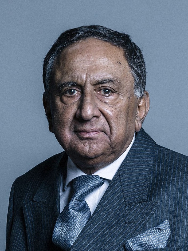 Official portrait of Lord Sheikh from U.K. Parliament