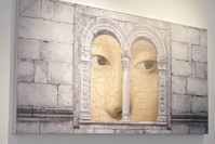 Nihan Yardu0131mcu0131 u00c7etinkaya's work being displayed in the show.  