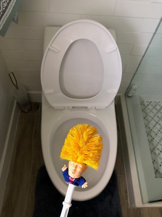 Commander-in-Crap: Trump toilet brushes for sale on Etsy | Daily Sabah etsy toilet brush