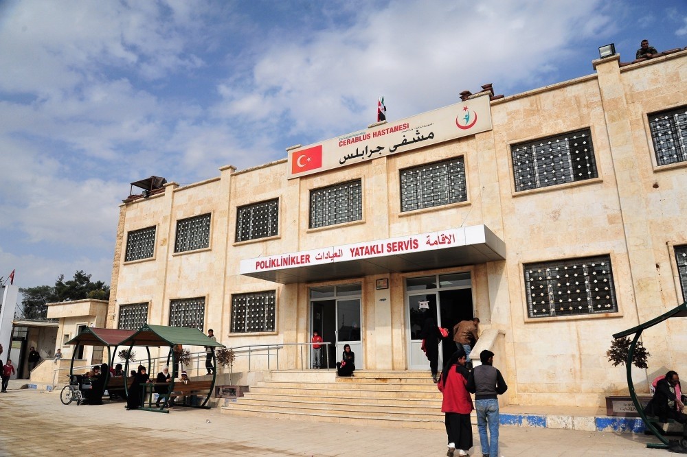 The Jarablus hospital serves about 1,800 people daily.