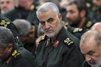 In this Sept. 18, 2016, file photo provided by an official website of the office of the Iranian supreme leader, Gen. Qassem Soleimani (C) attends a meeting in Tehran, Iran. (AP Photo)