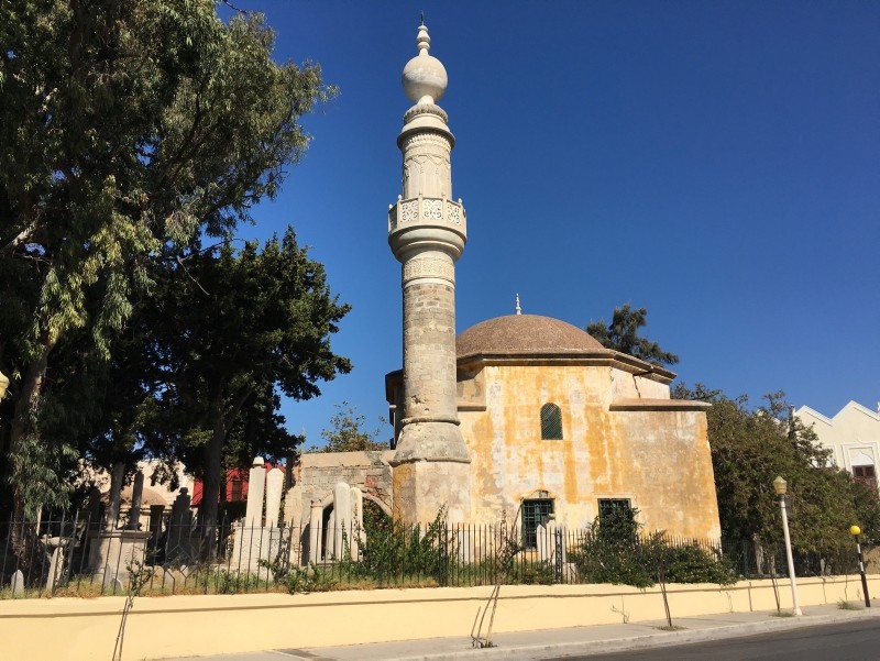 This undated file photo shows the Murat Reis Mosque on the island of Rhodes, Greece.