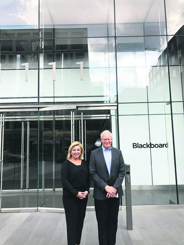 James Jeffrey with ATV’s Ankara Representative Şebnem Buraslı in Washington.