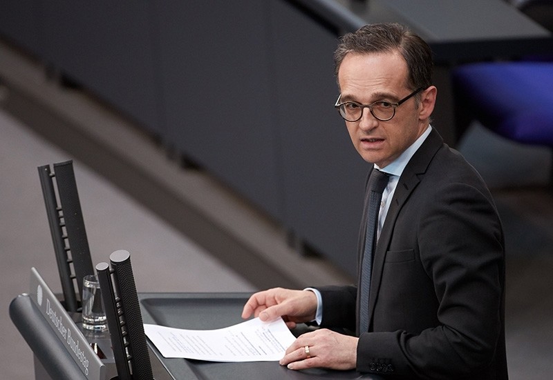 German Foreign Minister Heiko Maas speaks during a session of the German parliament 'Bundestag' in Berlin, Germany (EPA Photo)