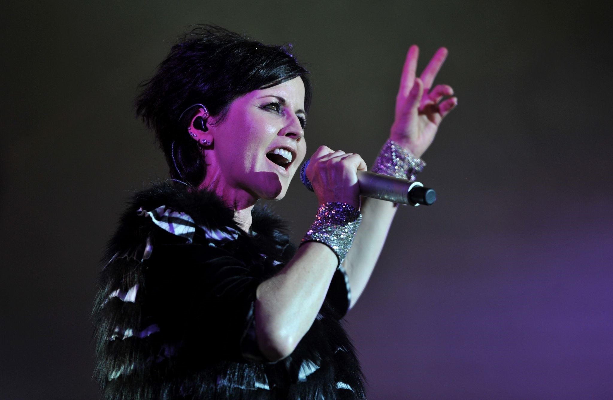 In this file photo taken on July 07, 2016 Irish singer Dolores O'Riordan of the  The Cranberries performs on stage during the Cognac Blues Passion festival in Cognac. (AFP Photo)