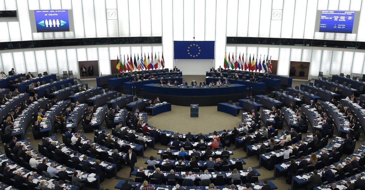 The European Parliament holds a plenary session, Strasbourg, Feb. 13, 2019.