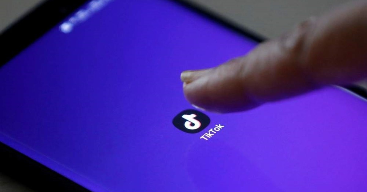 The logo of the TikTok app is seen on a mobile phone screen in this picture illustration taken Feb. 21, 2019. (Reuters Photo)