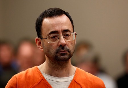 Former Michigan State University and USA Gymnastics doctor Larry Nassar appears at Ingham County Circuit Court on November 22, 2017 in Lansing, Michigan. (AFP Photo)