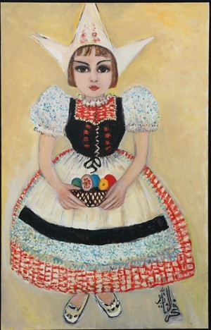 “Fahrelnissa” (1983) by Fahrelnissa Zeid, oil on canvas, 130 x 83 cm, private collection.
