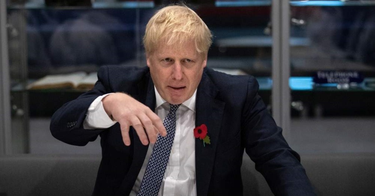 Britain's Prime Minister Boris Johnson visits Metropolitan Police training college in Hendon, London, Britain October 31, 2019. Aaron Chown/Pool via REUTERS