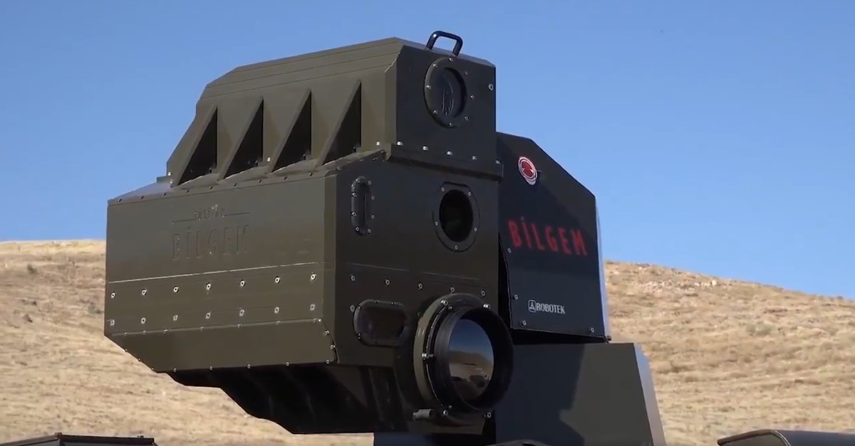 Screengrab from an undated video shared by Industry and Techonology Minister Mustafa Varank shows the ARMOL system.