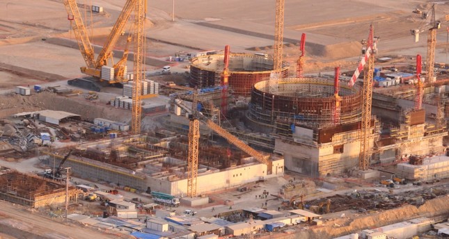 أعمال البناء في محطة أقويو للطاقة النووية في مرسين، 2020 الأناضول