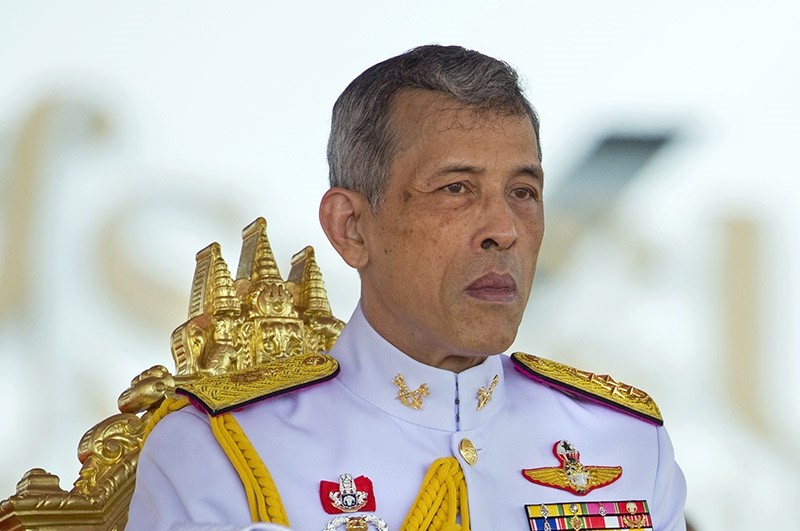 Thai King Maha Vajiralongkorn Bodindradebayavarangkun presides over the Royal Ploughing ceremony at the Royal Ground, Sanam Luang near the Grand Palace in Bangkok, Thailand, 12 May 2017. (EPA Photo)