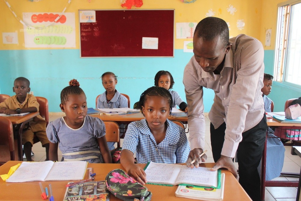 Student at a Maarif school in Guinea, which was the first country to hand over the FETu00d6 schools to Maarif Foundation.