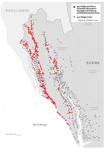 Human Rights Watch/DigitalGlobe 2017.