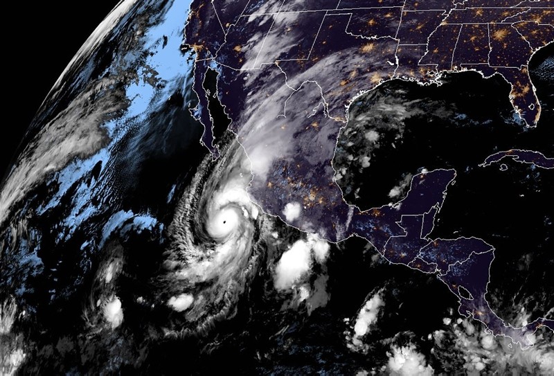 This NOAA/RAMMB satellite handout image taken AT 5:30 UTC on October 22, 2018 shows hurricane Willa off Mexico's Pacific coast. (AFP Photo)