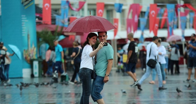 الأرصاد التركية تتوقع هطول أمطار صيفية على إسطنبول اليوم