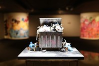 The works at the exhibition focus on the ecological crisis. 