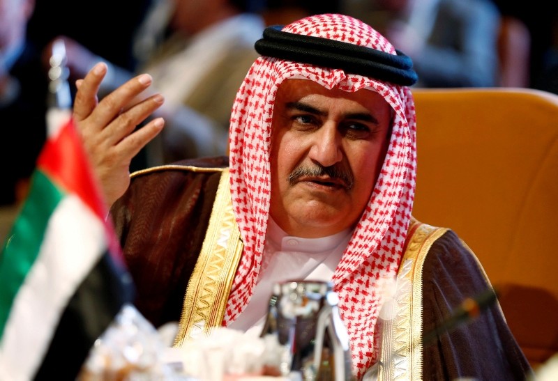 Bahrain's Foreign Minister Khalid bin Ahmed Al Khalifa attends the Arab Foreign meeting in Riyadh, Saudi Arabia, April 12, 2018. (Reuters File Photo)