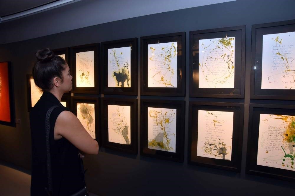 The joint works of the artists draw attention at the exhibition. 