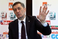 Education Minister Ziya Selu00e7uk said EU and international funds have to continue for the education of Syrian refugees in Turkey, Ankara, Nov. 21, 2019. (Photo: Sabah / Ali Ekeyu0131lmaz)