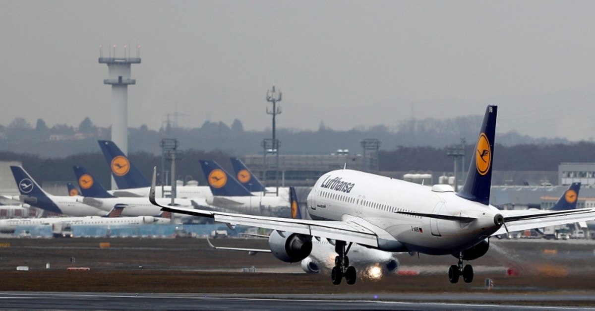 Planes of German air carrier Lufthansa are seen at the airport in Frankfurt, Germany, Feb. 12, 2019. (Reuters Photo)