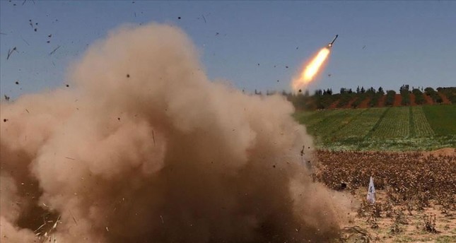 ي ب ك الإرهابي يستهدف عفرين بصاروخ غراد شمالي سوريا