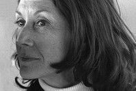 South African writer Nadine Gordimer's portrait by Lu00fctfi u00d6zkok in 1973.