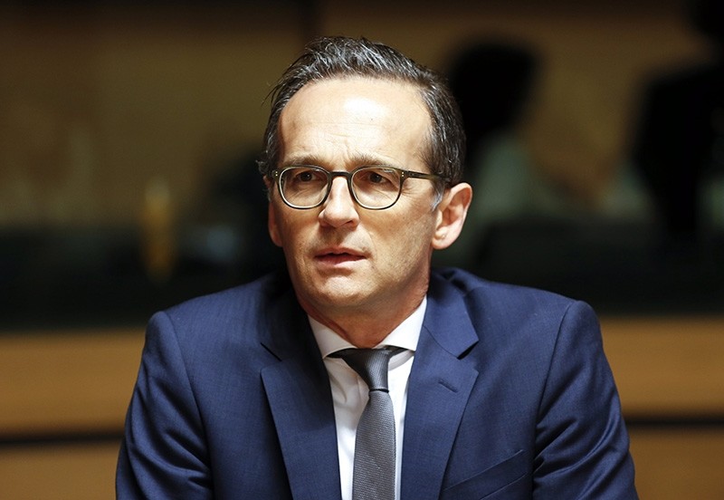 German Justice Minister Heiko Maas attends the Justice and Home Affairs Council meeting in Luxembourg (EPA Photo)