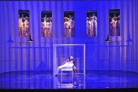 A scene from the play ,Rake's Progress.,