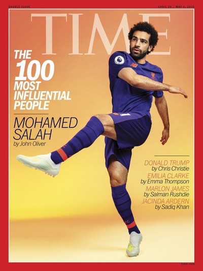 Time magazine cover featuring Mohamed Salah (Courtesy of Time magazine)