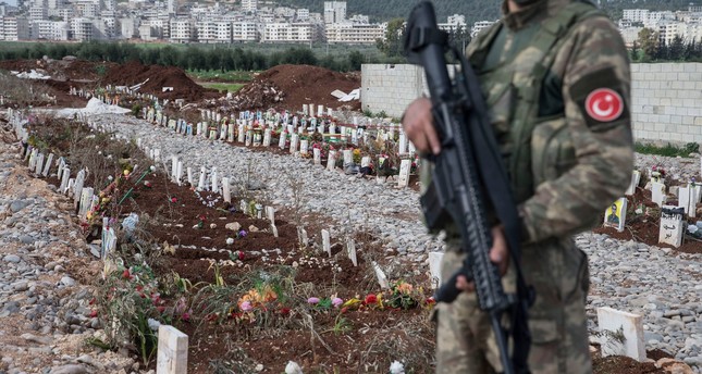 الجيش التركي يعثر على مقبرة تضم جثث مئات الإرهابيين في عفرين