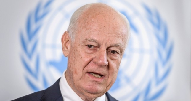 مبعوث الأمم المتحدة الخاص إلى سوريا ستفان دي ميستورا  وكالة الأنباء الفرنسية